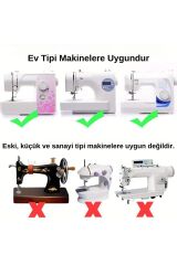 11 Parça Ev Tipi Aile Dikiş Makinesi Ayak Seti Singer Janome Pfaff Zetina