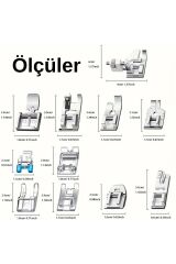 11 Parça Ev Tipi Aile Dikiş Makinesi Ayak Seti Singer Janome Pfaff Zetina