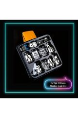 11 Parça Ev Tipi Aile Dikiş Makinesi Ayak Seti Singer Janome Pfaff Zetina