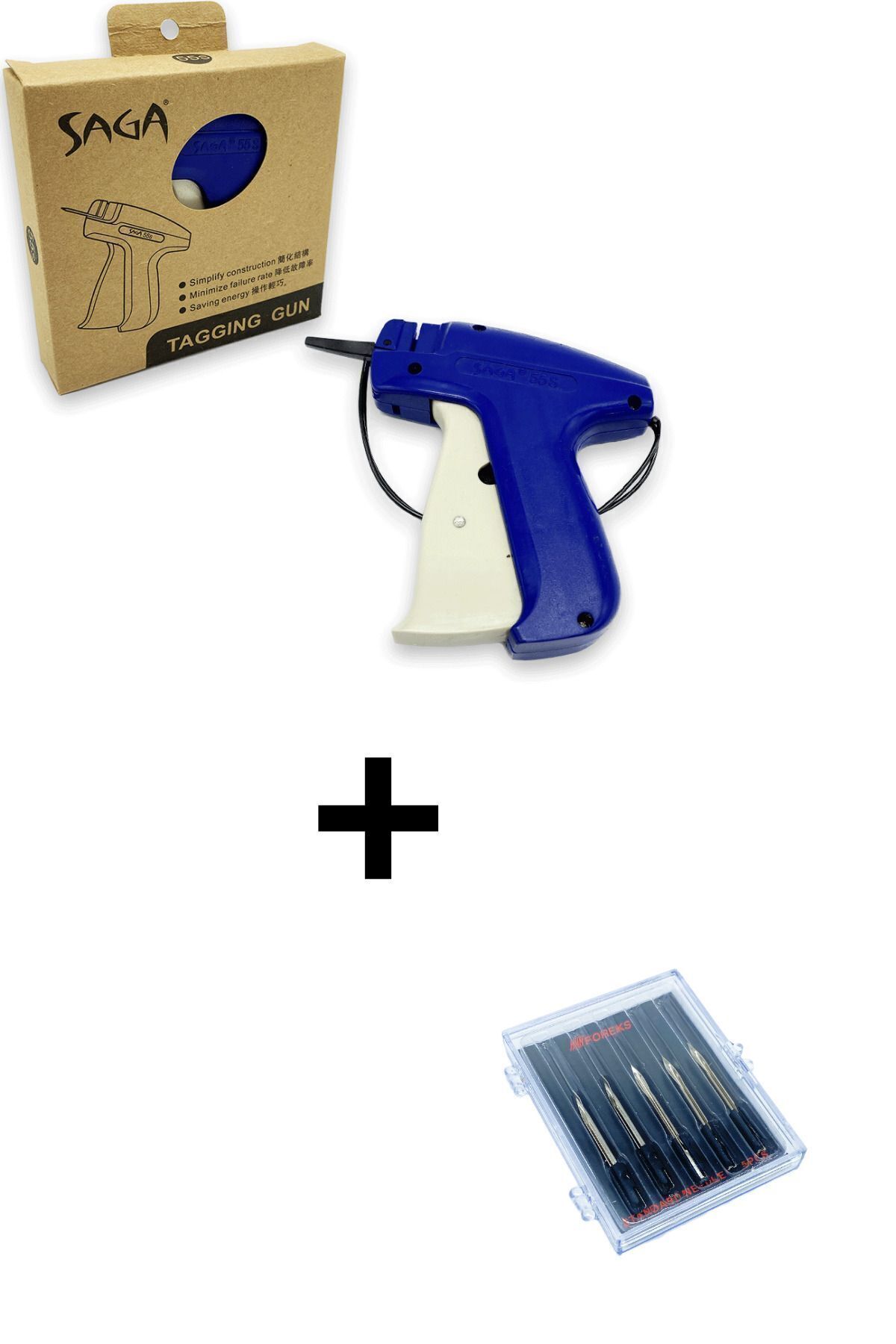 Saga Standart Kılçık Tabancası  ve 5 li İğne Seti