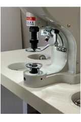 Jaktec Servo Motor  Elektronik Çıt Çıt Kuş Gözü Rivet Çakım Pres Makinası Masa Dahil Mavi Beyaz