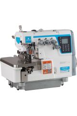 Jaktec F940 5 İp Otomatik Overlok Makinesi Servo Motor. Masa Dahil Mavi Beyaz