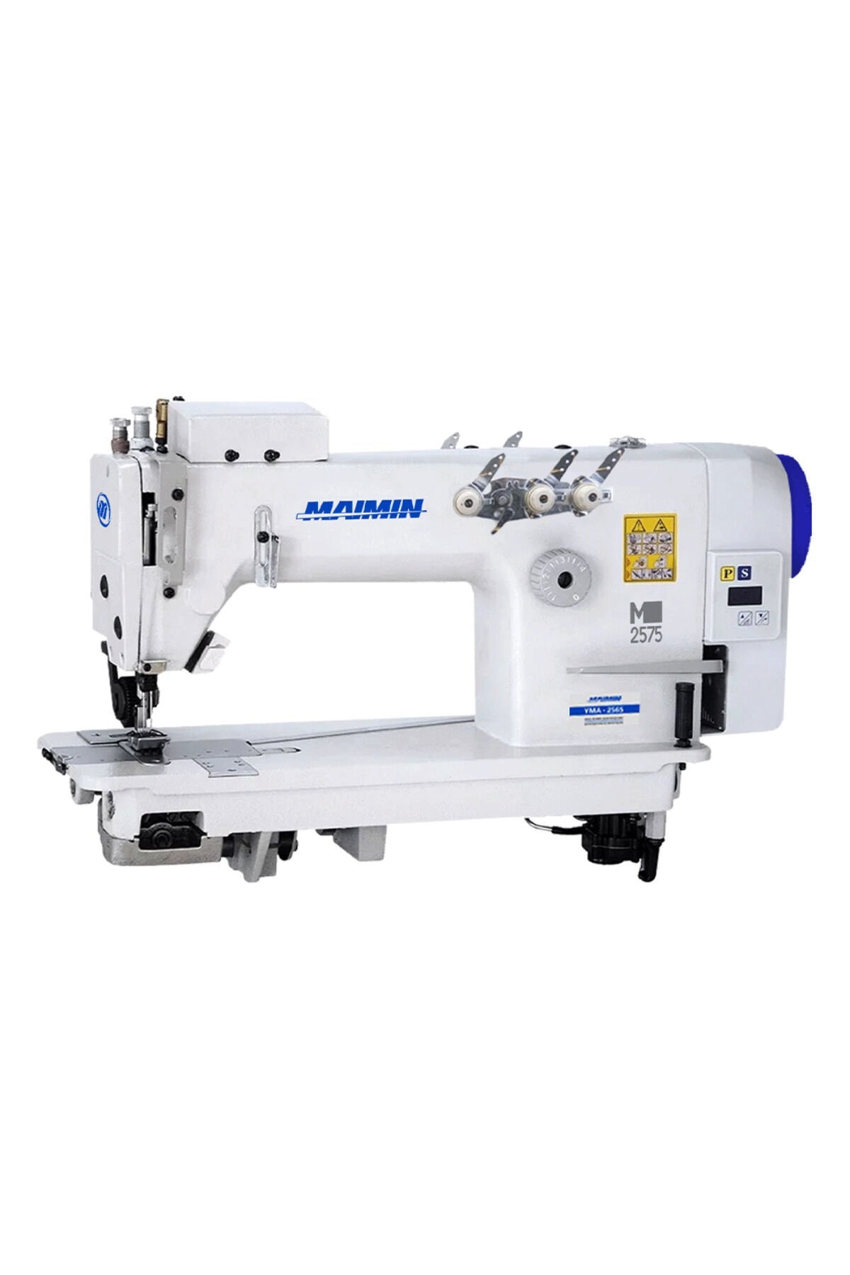 MAIMIN M2575 3 İğne Zincir Dikiş Makinesi Full Otomatik Çektirmeli Beyaz
